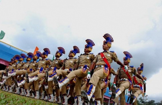 68th Independence Day:  Rehearsal on peak for parade